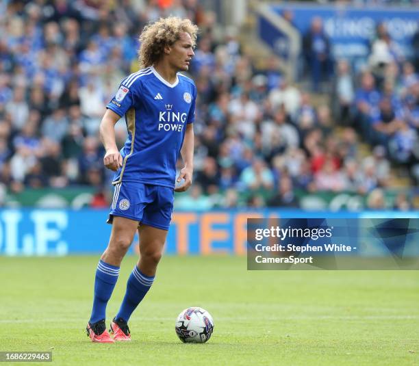 Leicester City's Wout Faes during the Sky Bet Championship match between Leicester City and Bristol City at The King Power Stadium on September 23,...