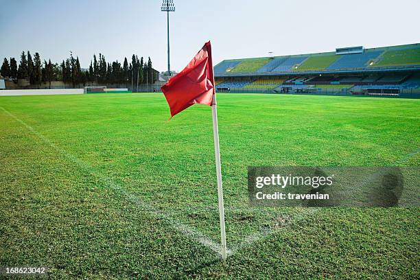 corner - football pitch corner stock pictures, royalty-free photos & images