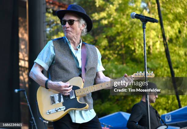 Tommy Heath of Tommy Tutone performs during the "I Want My 80's" tour at Ironstone Amphitheatre on September 16, 2023 in Murphys, California.