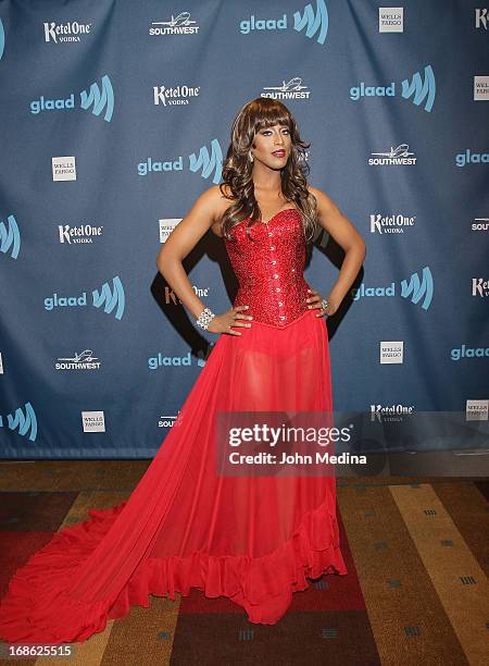 Honey Mahogany attends the 24th Annual GLAAD Media Awards at the Hilton San Francisco - Union Squareon May 11, 2013 in San Francisco, California.