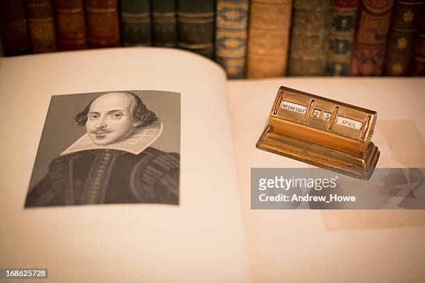 william shakespeare birthday 2014 - william shakespeare stock pictures, royalty-free photos & images