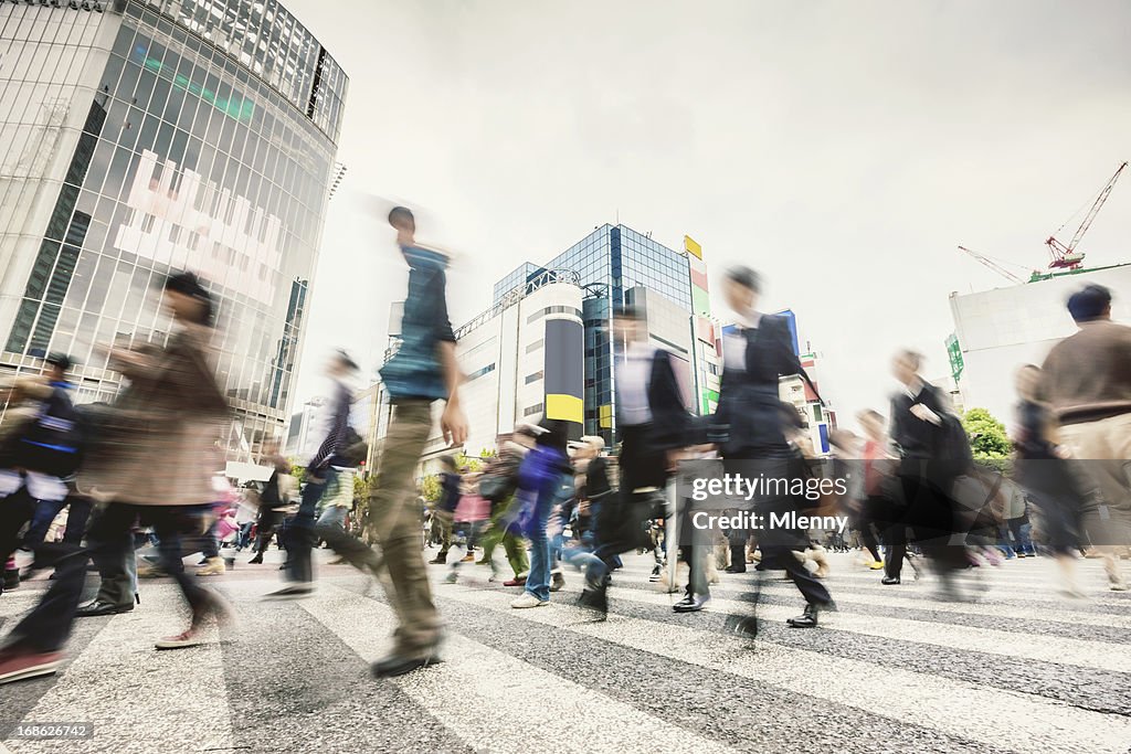 Commuters Shibuya Crossing,Tokyo Japan