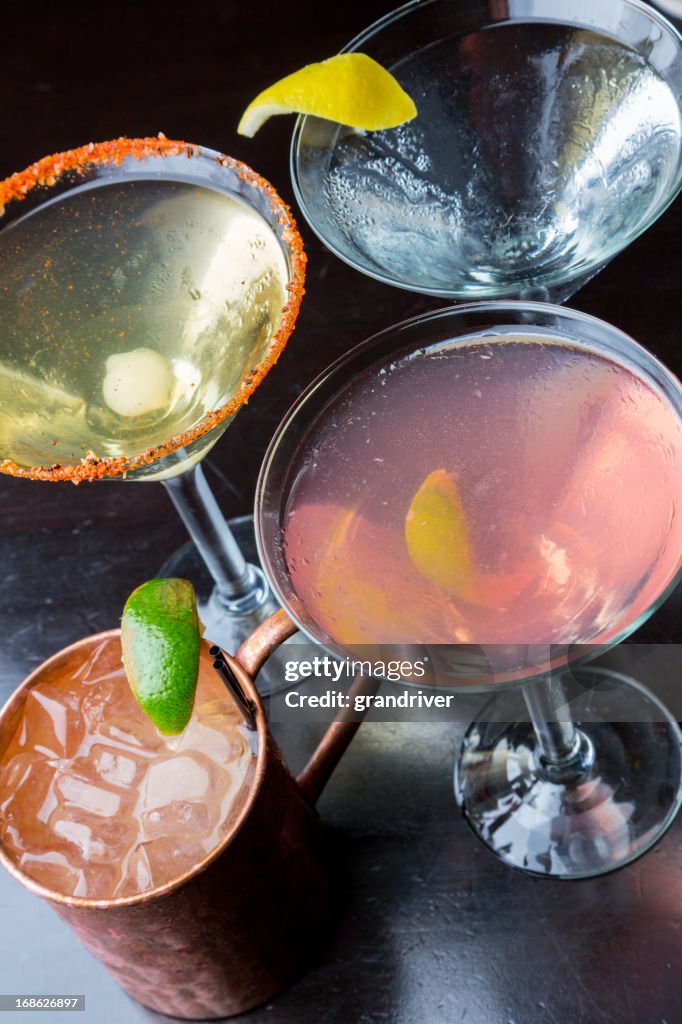 Martini and Margarita Alcoholic Drinks