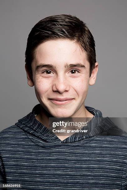 teenage boy portrait - teenager man mischievous stock pictures, royalty-free photos & images