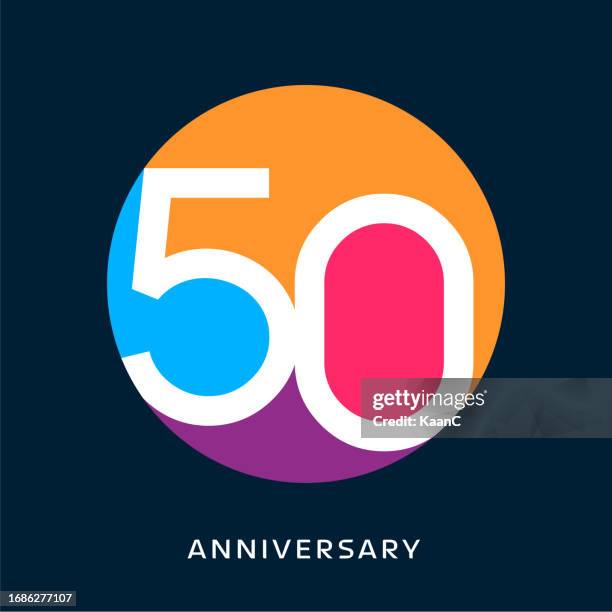 anniversary logo template isolated, anniversary icon label, anniversary symbol stock illustration - 40th anniversary celebration stock illustrations