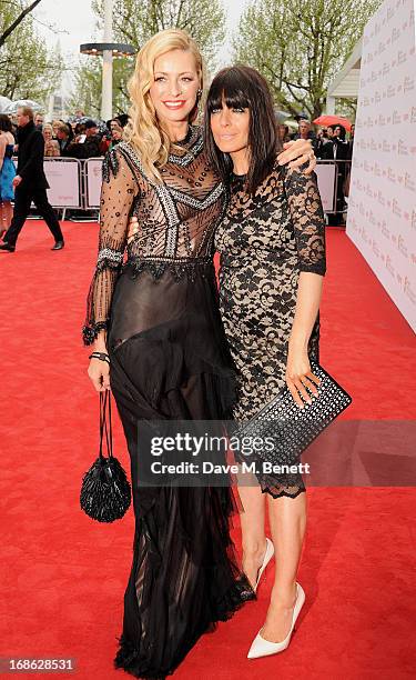 Tess Daly and Claudia Winkleman attend the Arqiva British Academy Television Awards 2013 at the Royal Festival Hall on May 12, 2013 in London,...