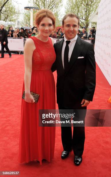 Jennie McAlpine and Alan Halsall attend the Arqiva British Academy Television Awards 2013 at the Royal Festival Hall on May 12, 2013 in London,...