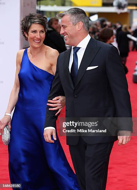 Tamsin Greig and Matt LeBlanc attend the Arqiva British Academy Television Awards 2013 at the Royal Festival Hall on May 12, 2013 in London, England.