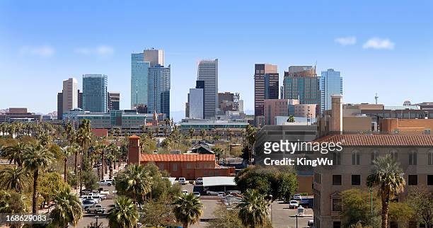 downtown phoenix, arizona - phoenix arizona stockfoto's en -beelden
