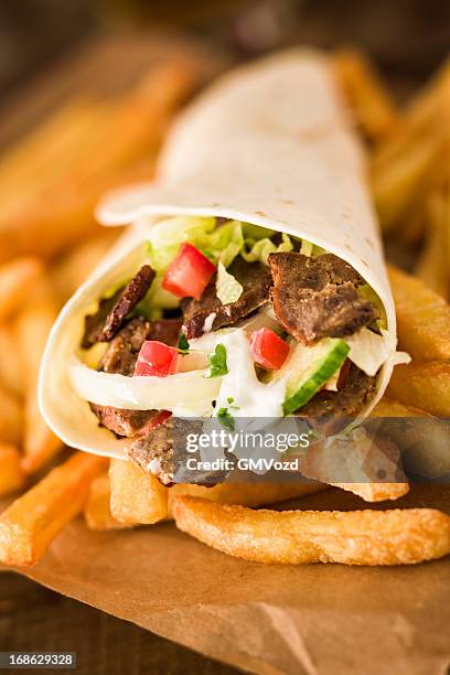 doner kebab - kebab stock-fotos und bilder