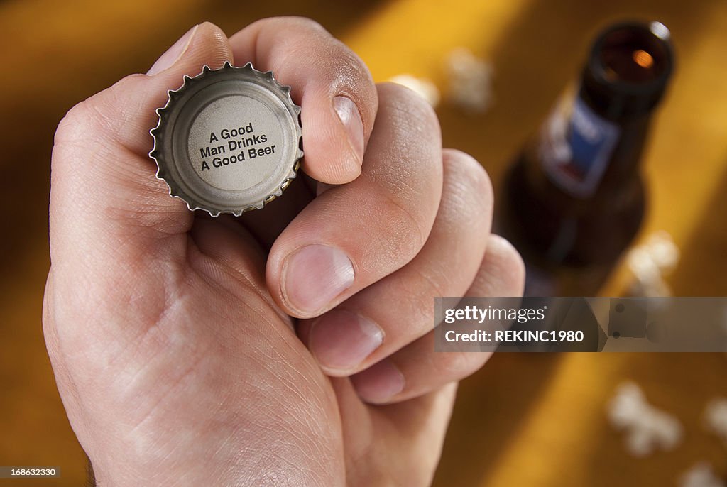 Beer Bottle Cap Message