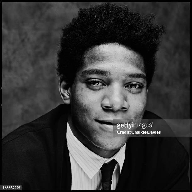 American artist Jean Michel Basquiat , London, 1984.