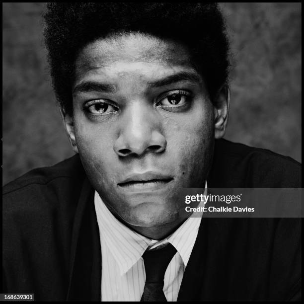 American artist Jean Michel Basquiat , London, 1984.