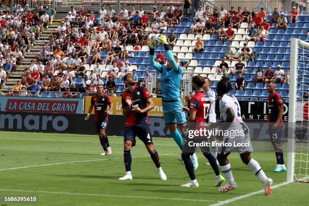 Boris Radunovic of Cagliari in action during the Serie A TIM match between Cagliari Calcio and Udinese Calcio at Sardegna Arena on September 17, 2023...