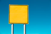 blank road sign