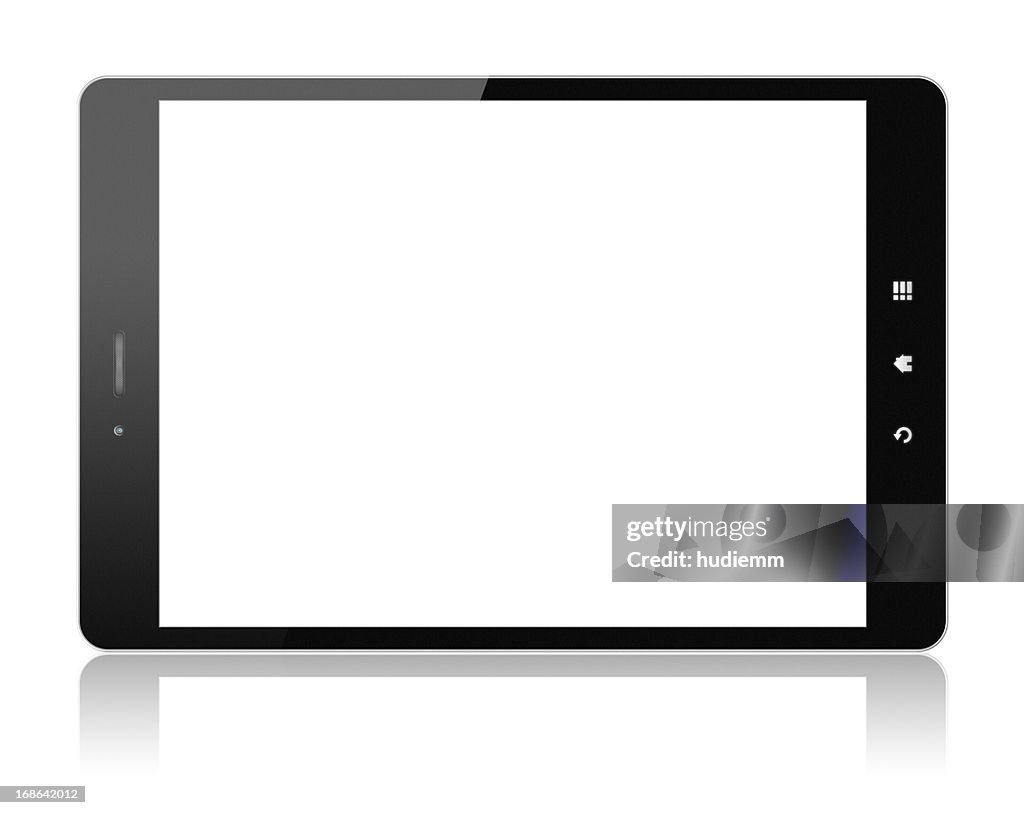 Digital Tablet PC (Clipping path (Borde de corte)). Aislado sobre blanco