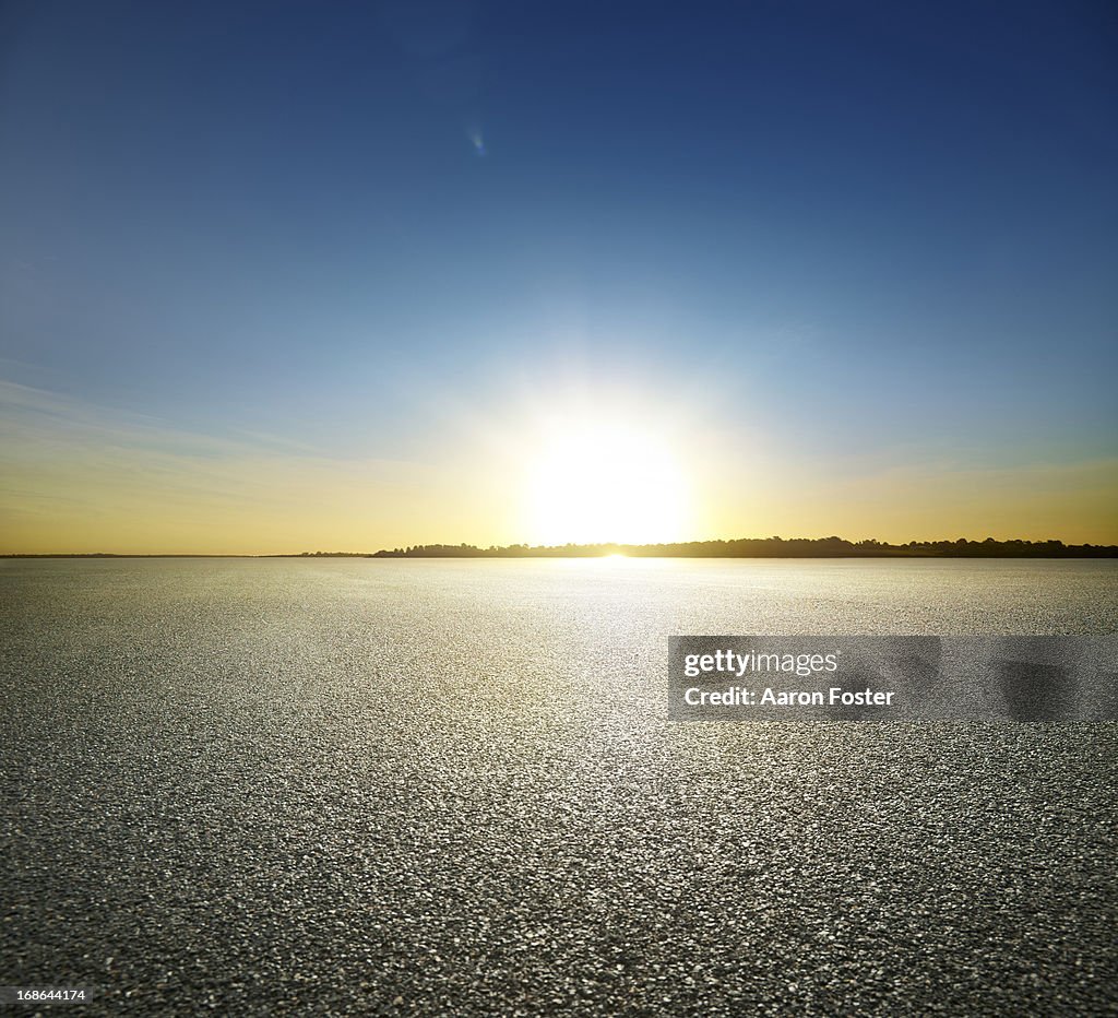 Sunset Runway