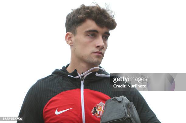 Sunderland's Niall Huggins during the Sky Bet Championship match between Sunderland and Cardiff City at the Stadium Of Light, Sunderland on Sunday...