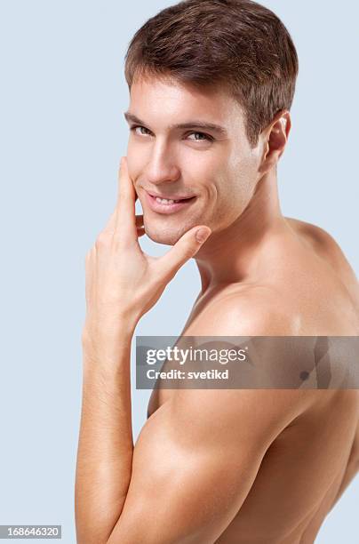 male beauty. - man aftershave stock pictures, royalty-free photos & images