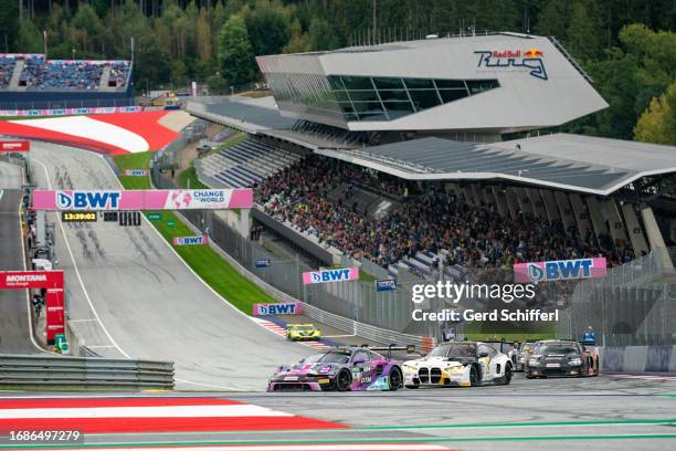 Tim Heinemann from Germany in his Porsche 911 GT3 R by Toksport WRT during the DTM race 2 at Red Bull Ring on September 24, 2023 in Spielberg,...