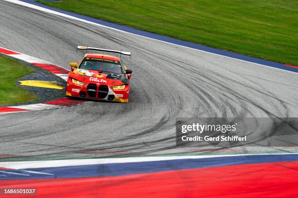 Sheldon van der Linde from South Africa in his BMW M4 GT3 by Schubert Motorsport during the DTM qualifying at Red Bull Ring on September 24, 2023 in...