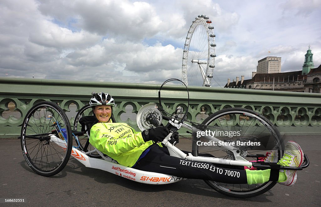 Claire Lomas' 640km Hand Bike Challenge Final in London