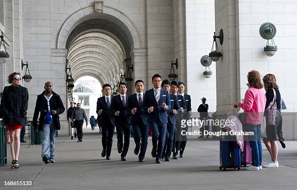 May 13 : Japanese band World Order filmed a music video at Union Station Monday morning casing commuters and tourist to stop in their tracks a watch....