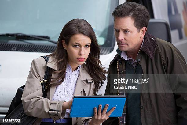 Pilot -- Pictured: Ana Nogueira as Kay, Michael J. Fox as Mike Henry --