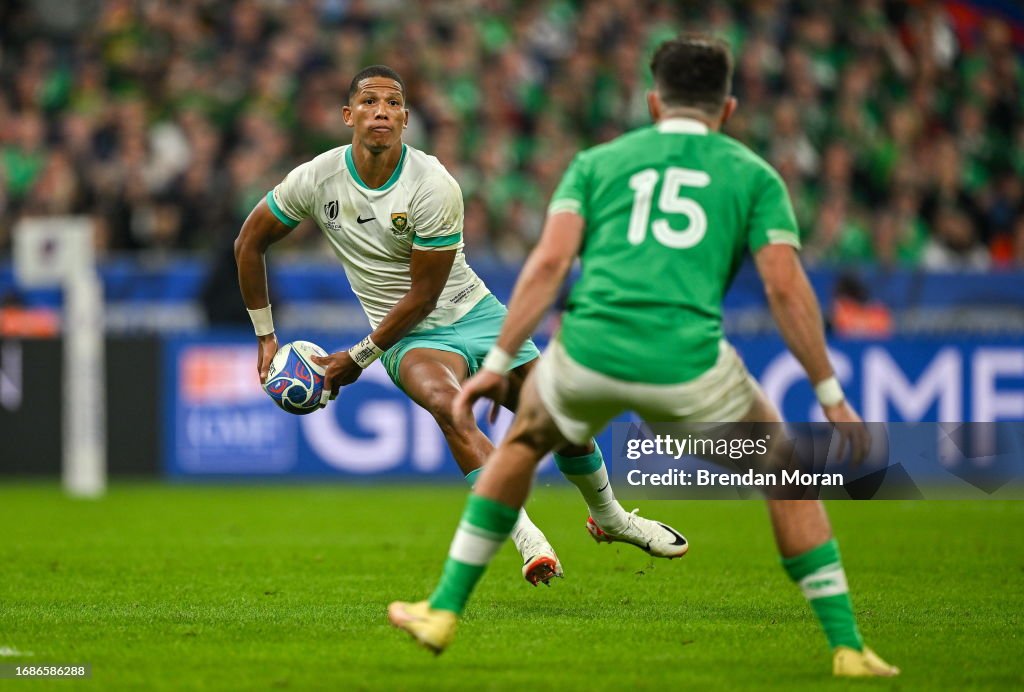 Marcus Ruffle Lwc Paris , France - 23 September 2023; Manie Libbok of South Africa ...