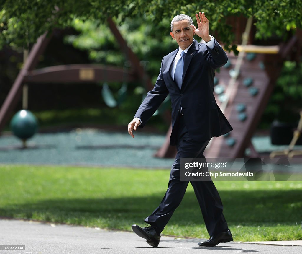 Obama Departs White House For Democratic Fundraisers In NYC