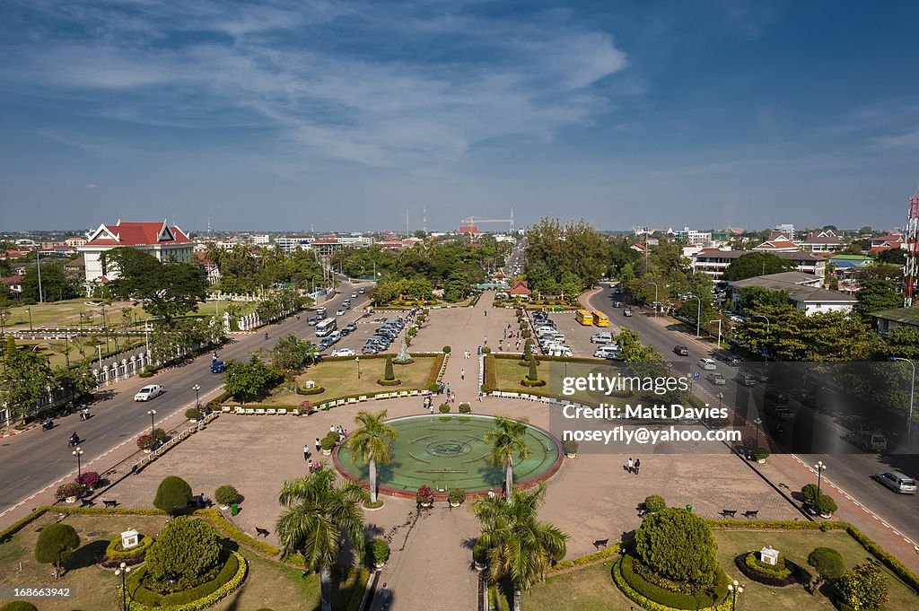 View Of Vientiane, Laos