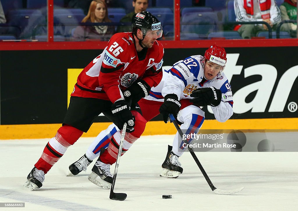 Austria v Russia - 2013 IIHF Ice Hockey World Championship