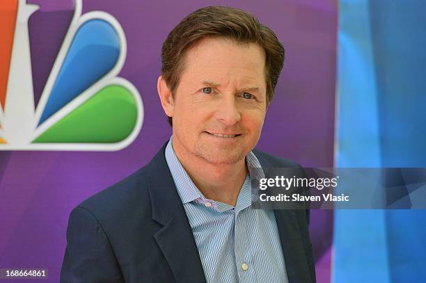 Actor Michael J. Fox attends 2013 NBC Upfront Presentation Red Carpet Event at Radio City Music Hall on May 13, 2013 in New York City.