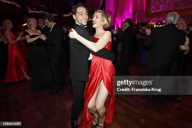Julia Stinshoff And Leander Lichti at the German Opera Ball In The Old Opera House in Frankfurt