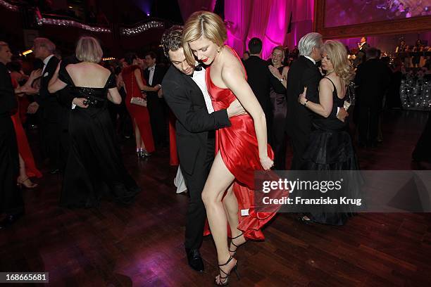 Julia Stinshoff And Leander Lichti at the German Opera Ball In The Old Opera House in Frankfurt