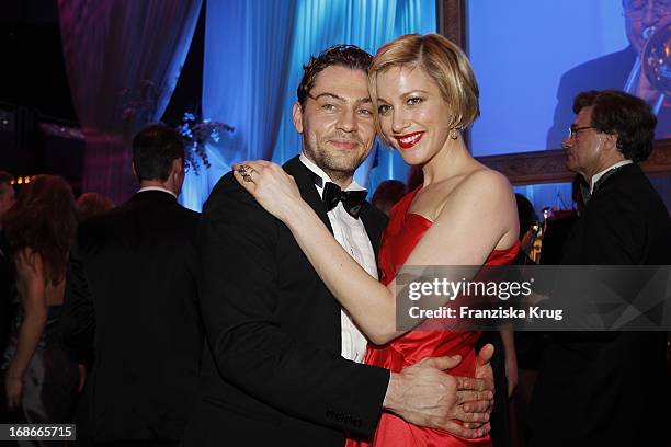 Julia Stinshoff And Leander Lichti at the German Opera Ball In The Old Opera House in Frankfurt