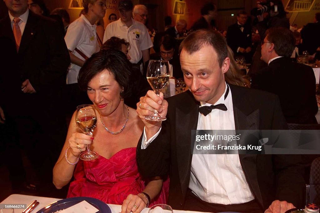 Friedrich Merz and wife Charlotte In 'Ball Des Sports "in Frankfurt