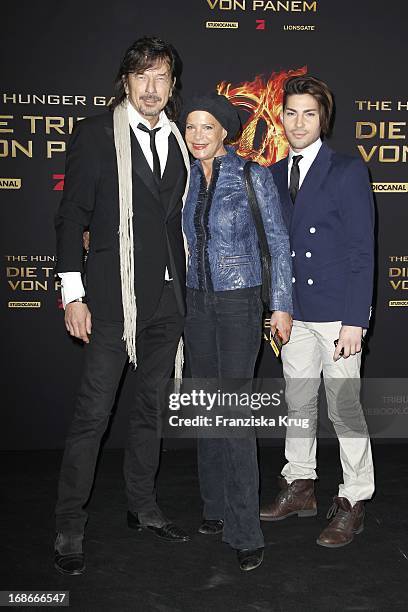 Tom Lemke And Barbara Angel In The Premiere Of The Hunger Of Panem - The Hunger Games In the Cinestar Sony Center in Berlin