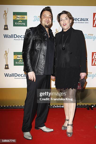 Laith Al-Deen and Melanie In The ceremony The Golden 'Bild Der Frau' Awards In Ullstein-Halle in Berlin
