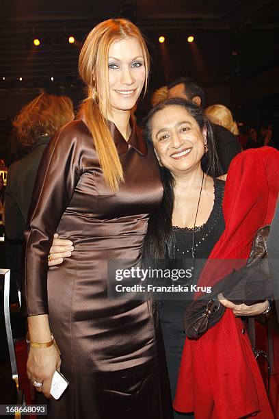 Yasmina Filali With Mother Malika At The Ceremony The Golden 'Bild Der Frau' Awards In Ullstein-Halle in Berlin