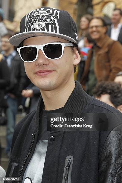 Jimmy Blue Ochsenknecht during the German premiere of House of Anubis - Path of the 7 Sins at Kulturbrauerei, in Berlin.