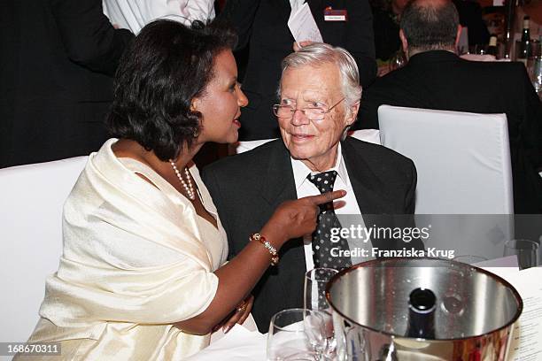 Karlheinz Böhm and wife Almaz at The UNESCO Charity Gala at the Maritim Hotel in Dusseldorf