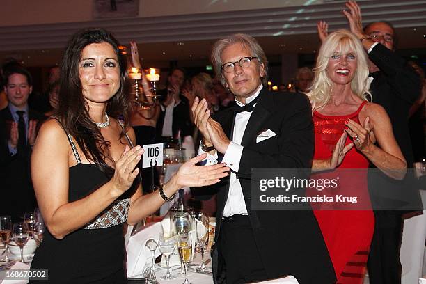 Özlan Schäfer and Bernd Herzsprung and Gunilla Gräfin Von Bismarck at the UNESCO Charity Gala at the Maritim Hotel in Dusseldorf