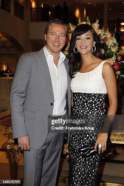 Verona Pooth and husband Franjo at 10th Anniversary Of The Felix Burda Award Hotel Adlon in Berlin