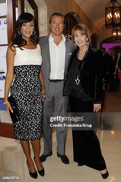 Verona Pooth and husband Franjo at 10th Anniversary Of The Felix Burda Award Hotel Adlon in Berlin