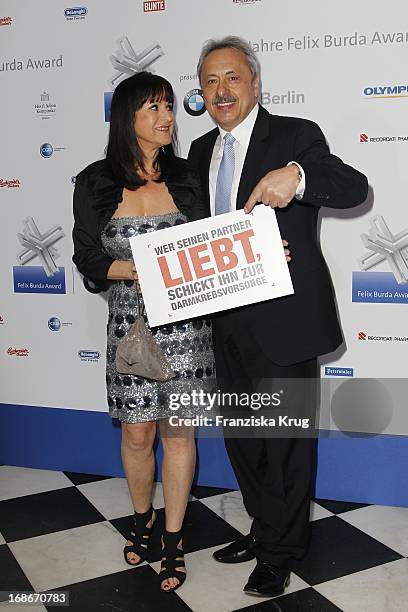 Wolfgang Stumph with wife Christine at the 10th Anniversary Of The Felix Burda Award at Hotel Adlon in Berlin.