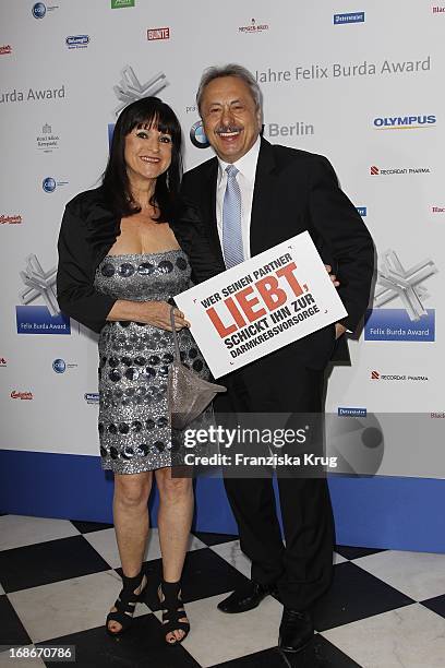 Wolfgang Stumph with wife Christine at the 10th Anniversary Of The Felix Burda Award at Hotel Adlon in Berlin.