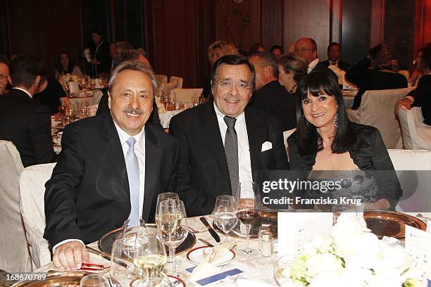 Wolfgang Stumph, Hans Mahr and Christine Stumph at the 10th Stumph Anniversary Of The Felix Burda Award Hotel Adlon in Berlin