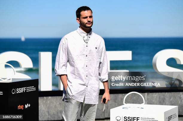 Chilean actor Pedro Fontaine poses during a photocall of the film "Ex-Husbands" during the 71st San Sebastian International Film Festival in the...