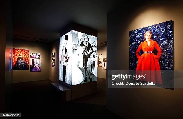 General view at Dior celebrates the opening of Dior Couture Patrick Demarchelier Exhibition at the Dior store at South Coast Plaza May 10, 2013 in...